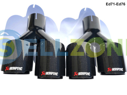 Acrapovic Carbon Διπλές Ακροφυσιές Εξατμισης  - Ed71-Ed76
